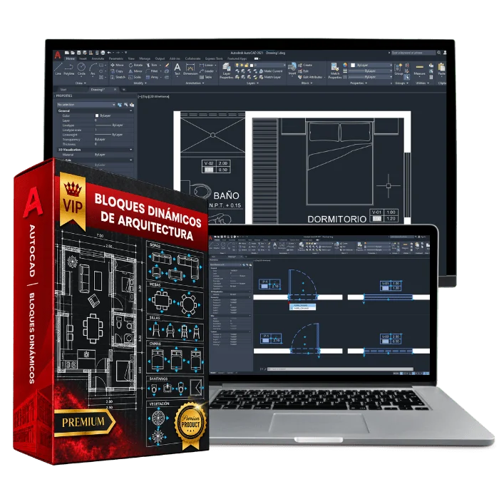 BLOQUES DINÁMICOS — ARQUITECTURA para AUTOCAD